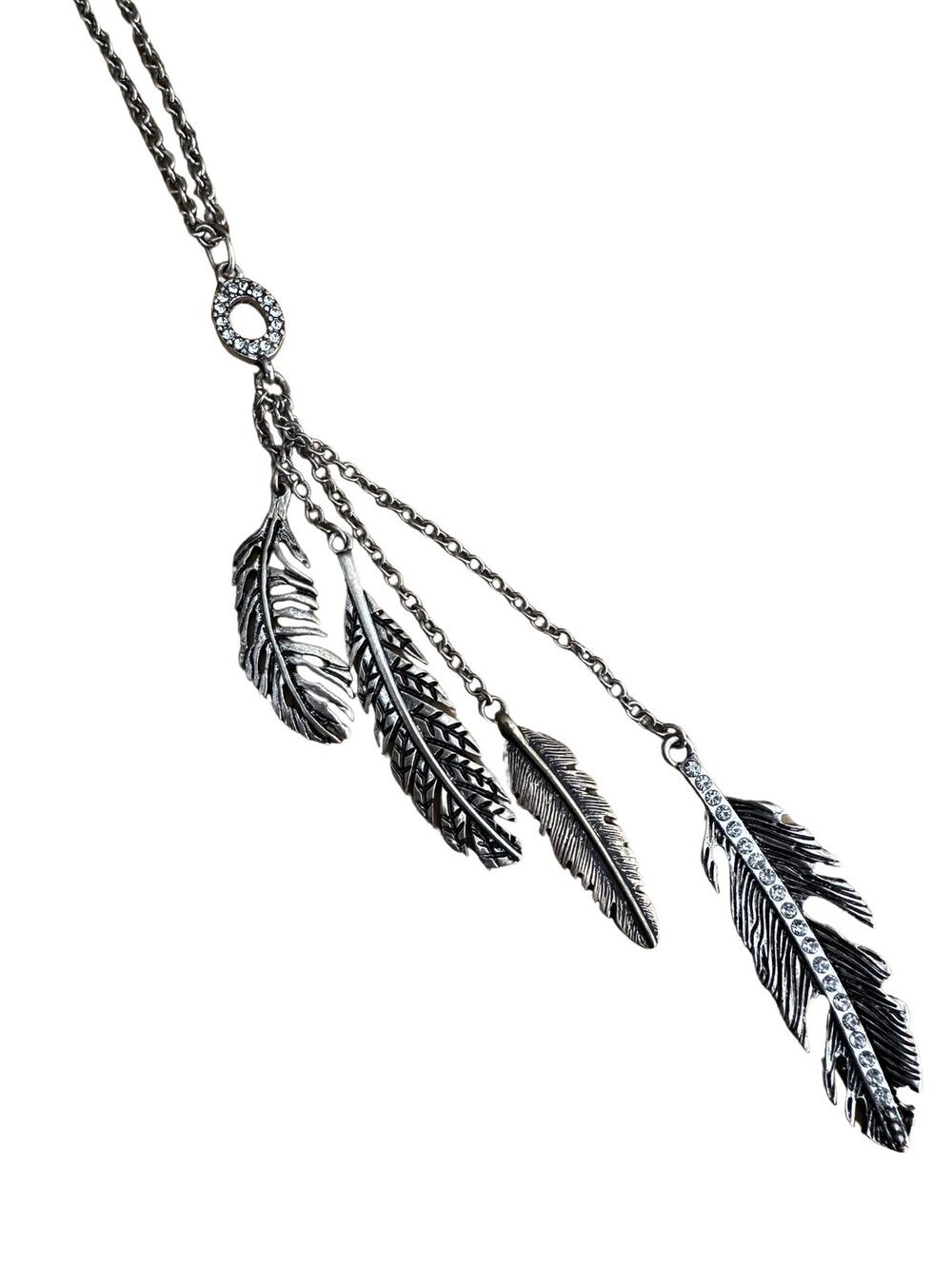 Feather Fringe Necklace